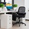 Costway Mesh Office Chair Adjustable Rolling Computer Desk Chair w/Flip-up Armrest White\Black